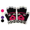 Description Cute Heart Touch Screen Gloves for iPhone, iPad and More 