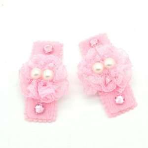 Pink) Baby/ Toddler /Girl Flower Shaped with Shiny decorative Hair 