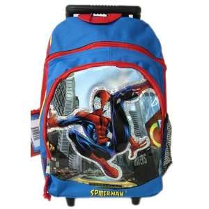  Marvel Comics Spiderman Kids Size Rolling Backpack Toys & Games