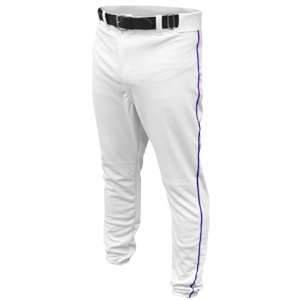  ALL STAR Youth Baseball Pants With Piping WHITE/PURPLE 