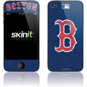  Boston Red Sox   Solid Distressed skin for Apple iPhone 4 