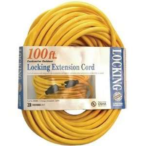 Coleman Cable   Twist Lock Extension Cords 12/3 Yellow Sjtw L5 20Pto 