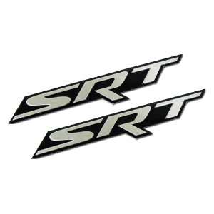  2 x SRT Street Racing Technology Aluminum Emblem Badge 