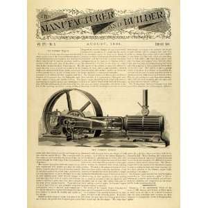   Machinery Antique   Original Print Article 