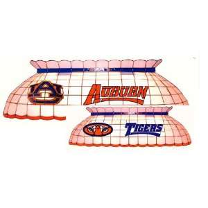   Auburn Tigers Leaded Stained Glass Pool Table Lamp