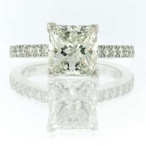  2.91ct Princess Cut Diamond Engagement Anniversary Ring Jewelry