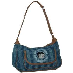   Betty Boop Small Blue Denim Handbag (BB60 6717.BLU) 