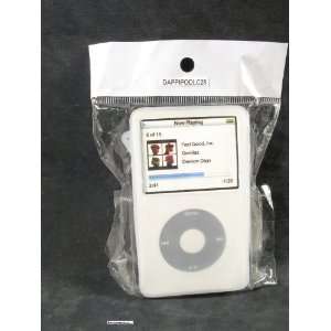 White Silicone Skin Case Apple iPod Video 30GB LC28 Includes A Screen 