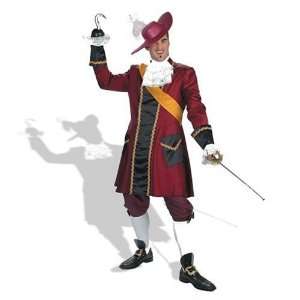 Peter Pan   Captain Hook   Deluxe Adult Costume, Size 42 46  Toys 