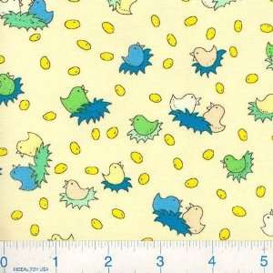  45 Wide Pillow Trunks Baby Chicks Yellow Fabric By The 