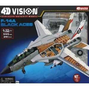   14A Black Aces Aircraft Cutaway Kit 1 32 4D Vision Toys & Games