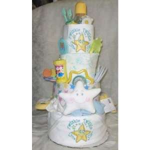 Twinkle Twinkle Little Star 3 Tier Themed Baby Shower Diaper Cake