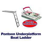 Step Aluminum Underplatform Pontoon Boat Ladder (Under deck mounted)