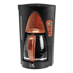 Kalorik 12 Cup Coffee Maker with Wood Accent  Kitchen 