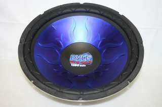 Pyle PL1890BL 18 1800 Watt DVC High Power Subwoofer Blue Wave CD 