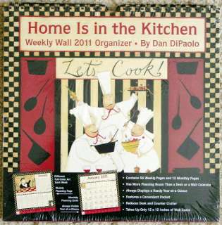 2011 HOME is in the KITCHEN ORGANIZING Wall CALENDAR*  