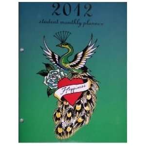    Ed Hardy Happiness Peacock 2011 2012 Student Planner Toys & Games