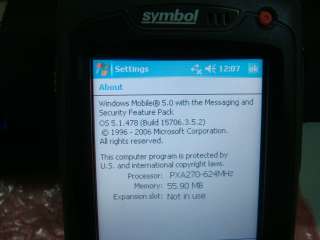 SYMBOL MC7090 MC70 PK0DJRFA8WR 2D BARCODE SCANNER PDA  