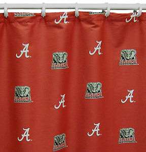 Alabama Crimson Tide NCAA 72x70 Shower Curtain  