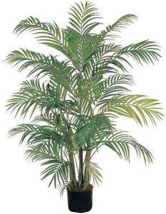 NEARLY NATURAL Artificial 4 Ft Areca Palm Silk Tree   Tropical Decor 