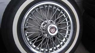 Tru Spoke FWD Cadillac Wire Wheels & Tires 15x7 Fleetwood Deville 