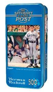 NEW   Dugout 500 pc Jigsaw Puzzle Norman Rockwell The Saturday Evening 