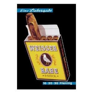  Weisser Rabe Cigars by Hugo Laubi, 24x32