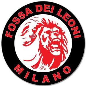 AC Milan Fossa Dei Leoni car bumper sticker 4 x 4