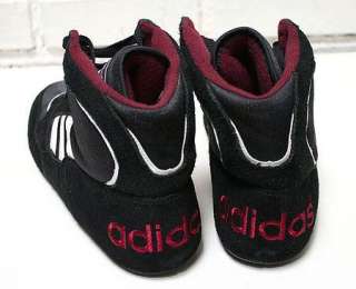Mens Adidas Combat Elite International Black Red Wrestling Shoe Boots 