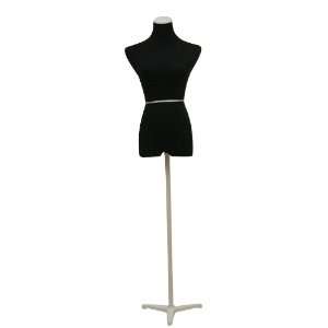  Female 3/4 Dress & Slacks Form Black With Cream Tripod 