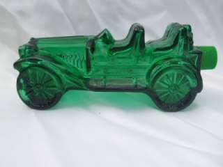 Avon Green Glass Car Bottle Wild Country Aftershave  