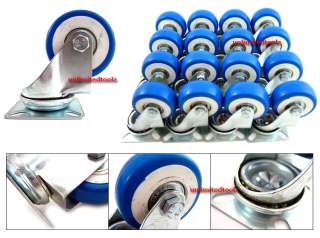 16X 2 DOUBLE BEARING CASTERS WHEELS DURABLE ROLLERS  