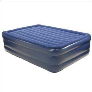  Air Beds Deluxe Flock Top Raised Inflatable Air Bed Mattress Home