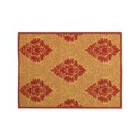 Rectangle Patio Rug   Beige/Red 4x57  Target