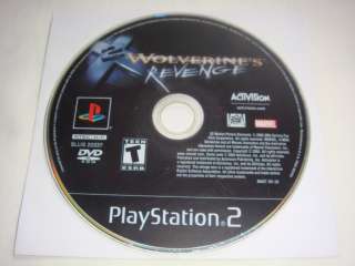 X2  Wolverines Revenge   PS2 Playstation 2 game Disc Only X Men 