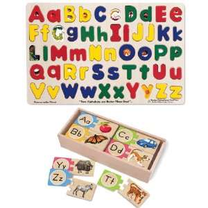   Case Alphabet with Self Correcting Letter Puzzles Bundle Toys & Games