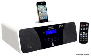 PHSCI20W Pyle 200 Watt AM FM Radio Clock Speakers iPod iPhone Docking 