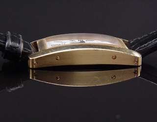   8000 + ESTATE SOLID 18K GOLD CARTIER AMERICAINE TANK WATCH  