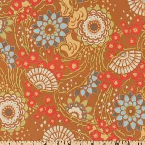 Wide Amy Butler Lotus Geisha Fans Camel Fabric By The Yard amy_butler 