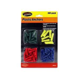 96 Packs of 100 Pack plastic anchors 