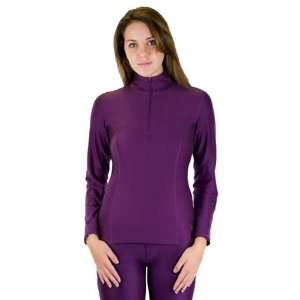  Snow Angel 2010 Womens Doeskin Zip T Neck (Plum) S (4/6 