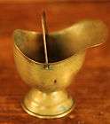 Mini Antique Brass Coal Bucket Shaped Sugar Bowl