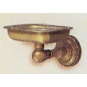   Brass Accessories DT 32 Soap Dish with Glass Liner Antique Brass Home