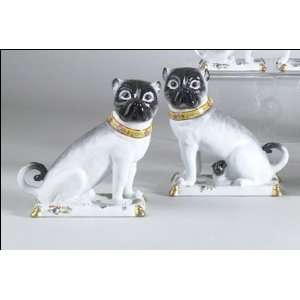  Luxury Porcelain Pug Figurines