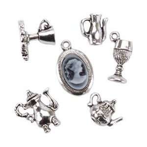  Blue Moon Madame Delphines Metal Charms Teapots Cameo Antique 