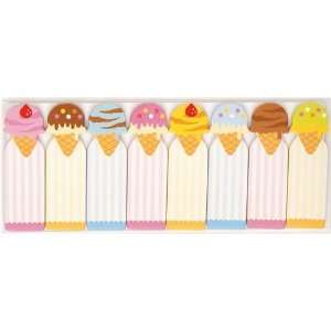  cute colourful bookmark stickers ice cream Post it Toys 