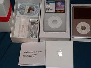 NEW* APPLE IPOD CLASSIC SILVER  PLAYER W/ GIFT PACK, ENGRAVED FOR 