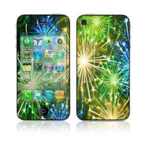   Apple iPhone 4 Skin Cover   Happy New Year Fireworks Cell Phones