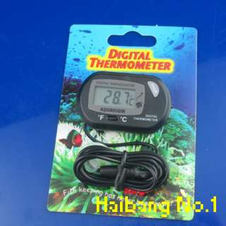   Suction Base Digital Aquarium Thermometer Meter Fish Tank Probe C/F