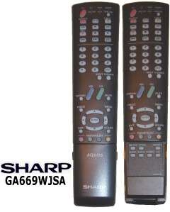 New Sharp Aquos LCD TV Remote GA669WJSA LC 32D64U LC 37D64U LC C4254U 